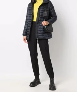 Moncler Navy 'Ments' Short Parka