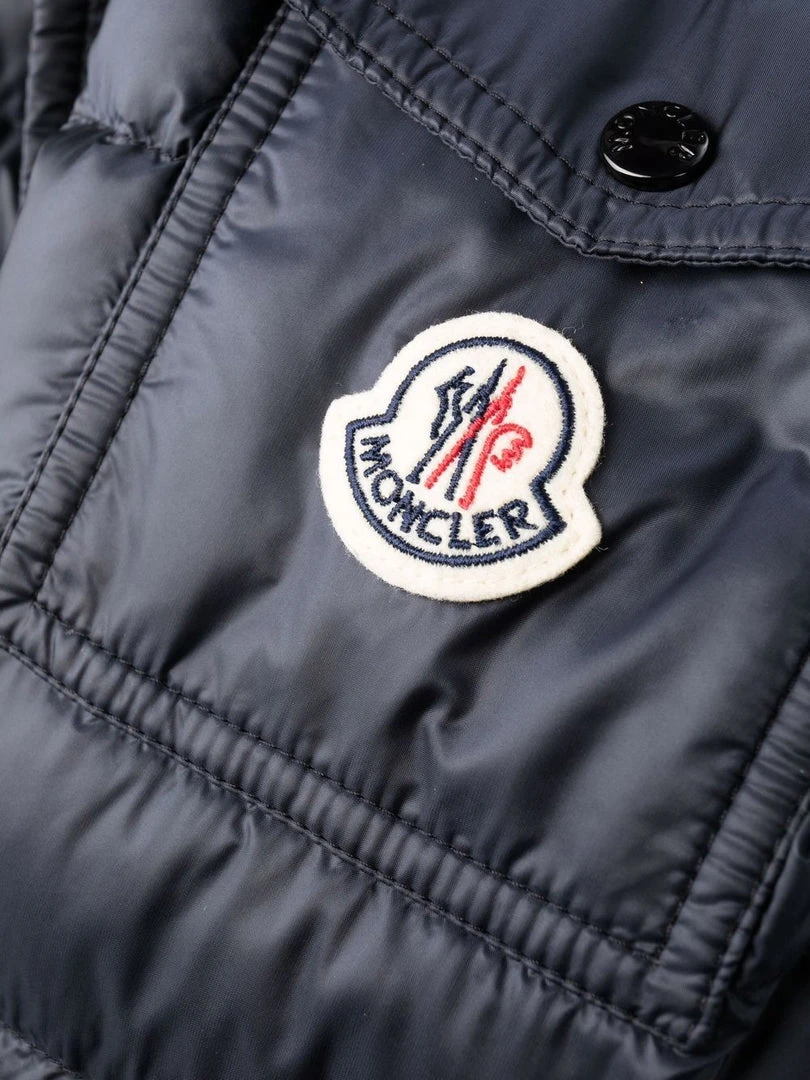 Moncler Navy 'Ments' Short Parka 7 Moncler Navy 'Ments' Short Parka