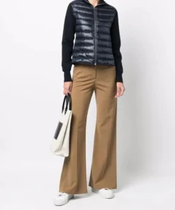 Moncler 'Navy Padded Cotton Cardigan'