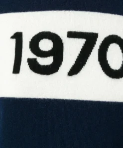 Bella Freud Navy ‘1970’ Signature Cashmere Jumper