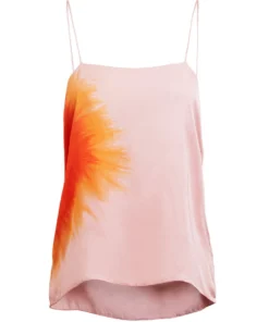 Rabens Saloner Pink'Ninja' Eclipse Tie Dye Camisole Clothing