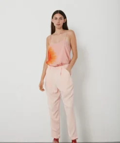 Rabens Saloner Pink 'Ninja' Eclipse Tie Dye Camisole Clothing