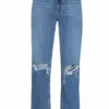 Paige Clothing 'Noella' Distressed Straight Leg Jeans