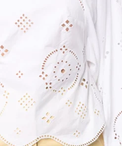 Ganni ‘Open Back Embroidered Blouse’