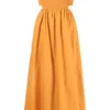 Faithfull The Brand Orange 'Deva' Strapless Dress