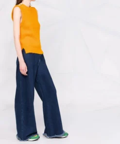 Ganni Orange 'Diamante Detail Knitted Vest' 23 Ganni Orange 'Diamante Detail Knitted Vest'