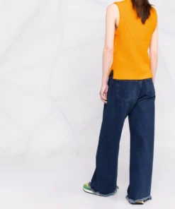 Ganni Orange 'Diamante Detail Knitted Vest' 25 Ganni Orange 'Diamante Detail Knitted Vest'