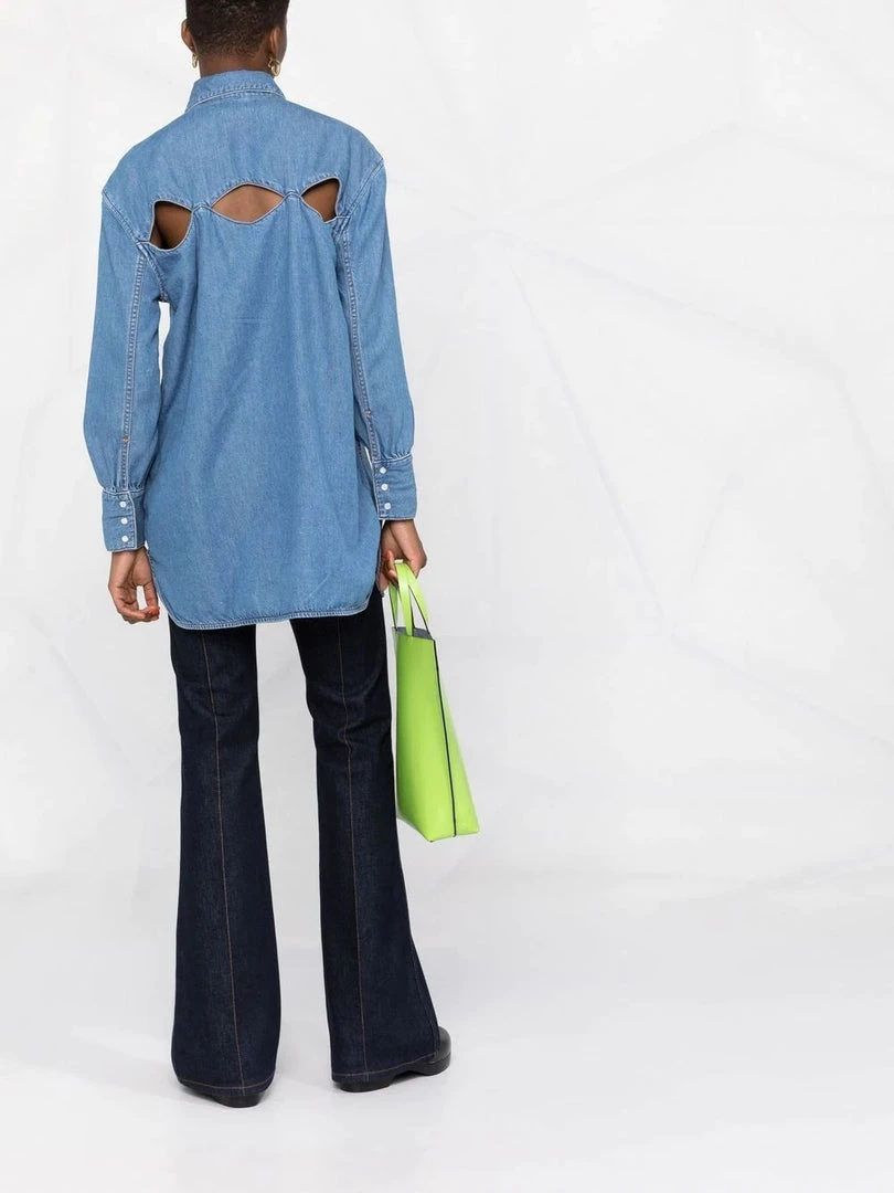 Ganni 'Oversized Denim Shirt' New In 6 Ganni 'Oversized Denim Shirt' New In