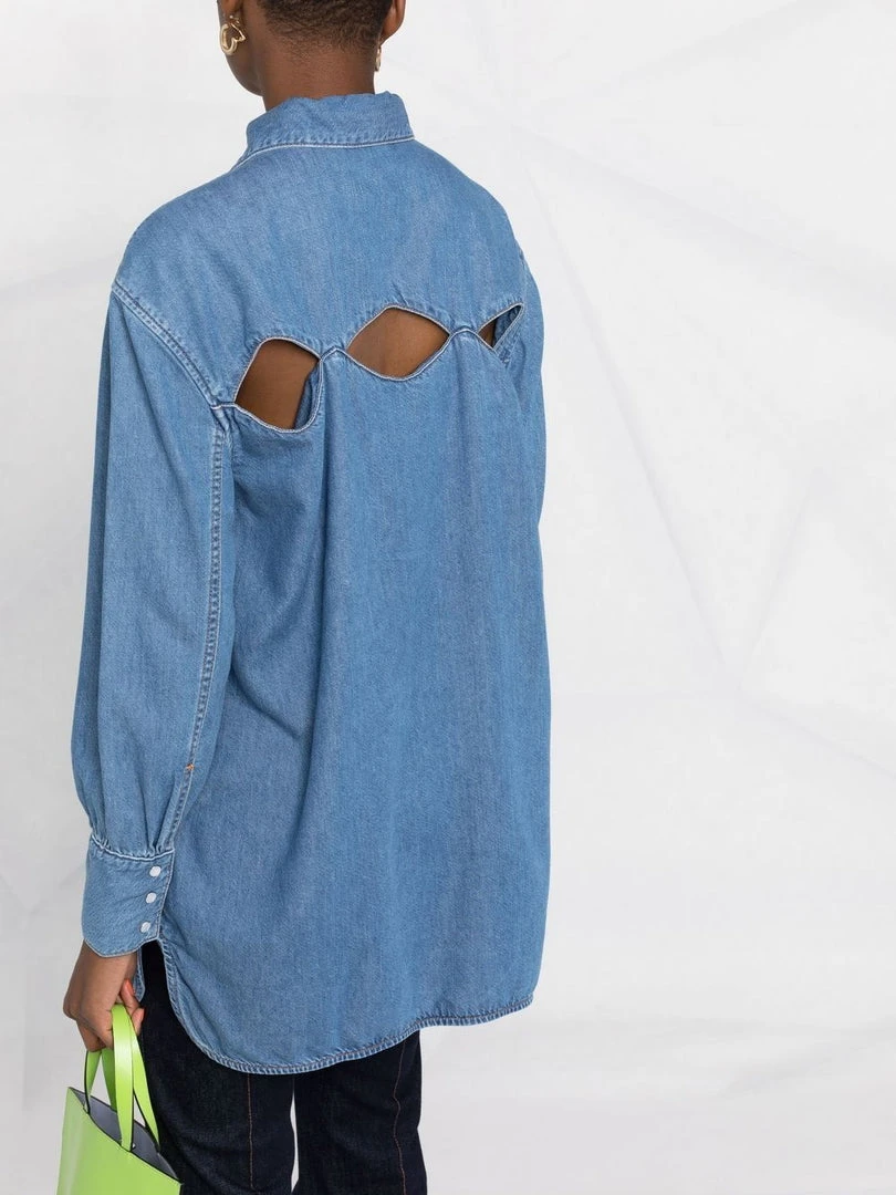 Ganni 'Oversized Denim Shirt' New In 7 Ganni 'Oversized Denim Shirt' New In