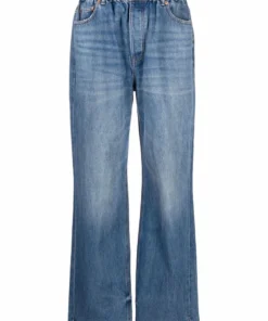 Alexander Wang Oversized 'Elasticated Wide Leg Jeans'