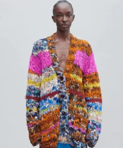 DRIES VAN NOTEN Oversized 'Jezebel' Cardigan Clothing
