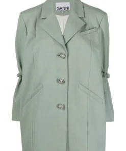 Ganni 'Oversized Single Breasted Blazer'