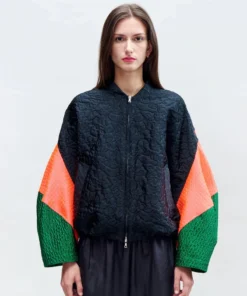 DRIES VAN NOTEN Clothing Oversized 'Vola' Bomber Jacket