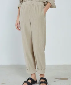 American Vintage Clothing Beige 'Padow' Corduroy Trousers