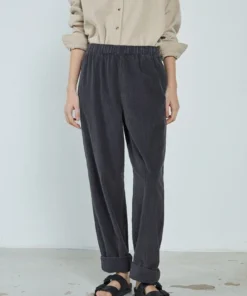 American Vintage Clothing Faded Grey 'Padow' Corduroy Trousers