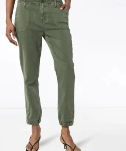 Paige Khaki ‘Mayslie’ Denim Cargo Joggers Clothing
