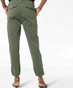 Paige Khaki ‘Mayslie’ Denim Cargo Joggers Clothing