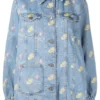 Ganni 'Painted Floral Denim Jacket'