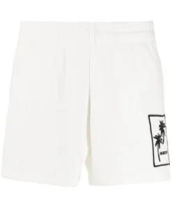 Moncler White 'Palm Tree Detail Shorts'