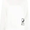 Moncler White 'Palm Tree Detail Sweatshirt' 1 Moncler White 'Palm Tree Detail Sweatshirt'
