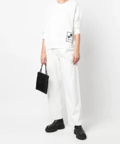 Moncler White 'Palm Tree Detail Sweatshirt'