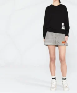 Moncler Black 'Palm Tree Detail Sweatshirt'