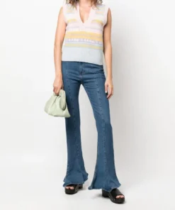 Ganni New In 'Pastel Logo Detail Sweater Vest'