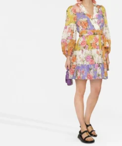 Zimmermann 'Pattie' Wrap Mini Dress