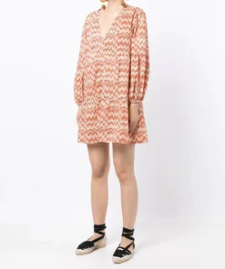 Faithfull The Brand 'Pauletta' Vintage Print Mini Dress