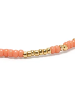 ANNI LU New In Peach 'Asym 22' Beaded Bracelet