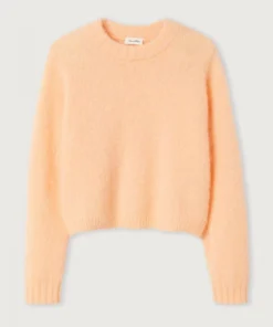 American Vintage Peach 'Pinobery' Knit Sweater New In