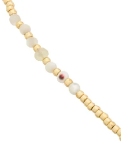 ANNI LU Accessories Pearl Toned 'Bead & Gem 22' Bracelet 7 ANNI LU Accessories Pearl Toned 'Bead & Gem 22' Bracelet
