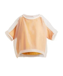 Rabens Saloner Clothing Mustard 'Pim' Layered Organza Top