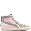 Golden Goose Shoes Pink 'Slide' High Top Trainers