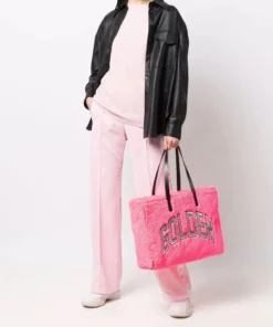 Golden Goose Pink ‘Dorotea’ Star Tape Trousers