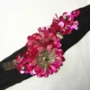 DRIES VAN NOTEN Accessories Pink ‘Goodie’ Embellished Fabric Necklace