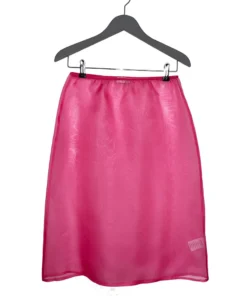 DRIES VAN NOTEN Pink ‘Sola’ Sheer Midi Skirt