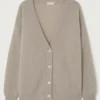 American Vintage Taupe ‘Pinobery’ Mohair Cardigan Clothing 1 American Vintage Taupe ‘Pinobery’ Mohair Cardigan Clothing
