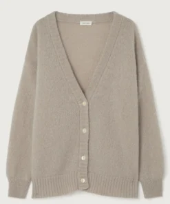 American Vintage Taupe ‘Pinobery’ Mohair Cardigan Clothing