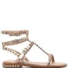 ASH 'Play' Gold Studded Sandals