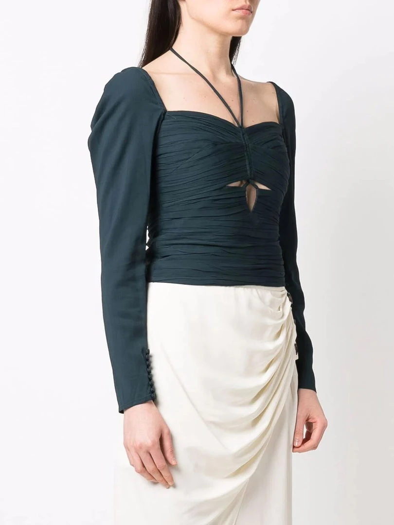 Self Portrait Clothing 'Pleated Tie Neck Top' 5 Self Portrait Clothing 'Pleated Tie Neck Top'