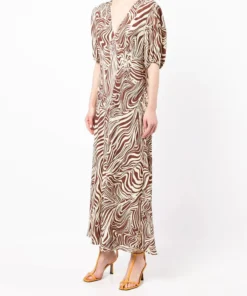 Rixo London ‘Poppy' Marble Zebra Print Midi Dress 29 Rixo London ‘Poppy' Marble Zebra Print Midi Dress