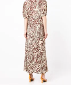 Rixo London ‘Poppy' Marble Zebra Print Midi Dress 33 Rixo London ‘Poppy' Marble Zebra Print Midi Dress