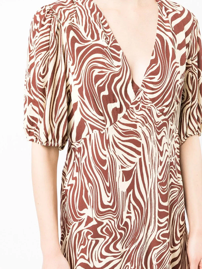 Rixo London ‘Poppy' Marble Zebra Print Midi Dress 15 Rixo London ‘Poppy' Marble Zebra Print Midi Dress