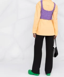 Baum Und Pferdgarten Purple 'Cesya' Cropped Knit Vest Clothing