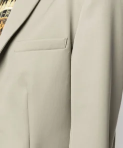 Anine Bing Green ‘Quinn’ Wool Blazer