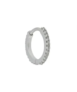 Maria Black Accessories 14kt White Gold 'Rainbow Huggie' Earring