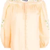 Rixo London 'Ren' Daisy Embroidered Blouse