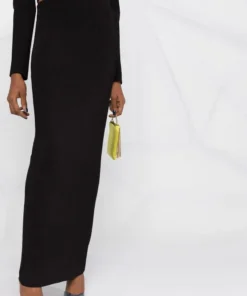 Self Portrait New In 'Ribbed Knit Maxi Skirt'