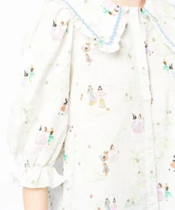 Rixo London 'Dallas' Illustrated Shirt